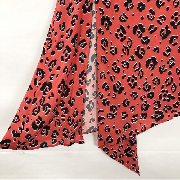 NWT Suboo Zanzibar Animal Print Belted Midi Skirt Beach Pool Resort Casual Sz 6 - Picture 5 of 12